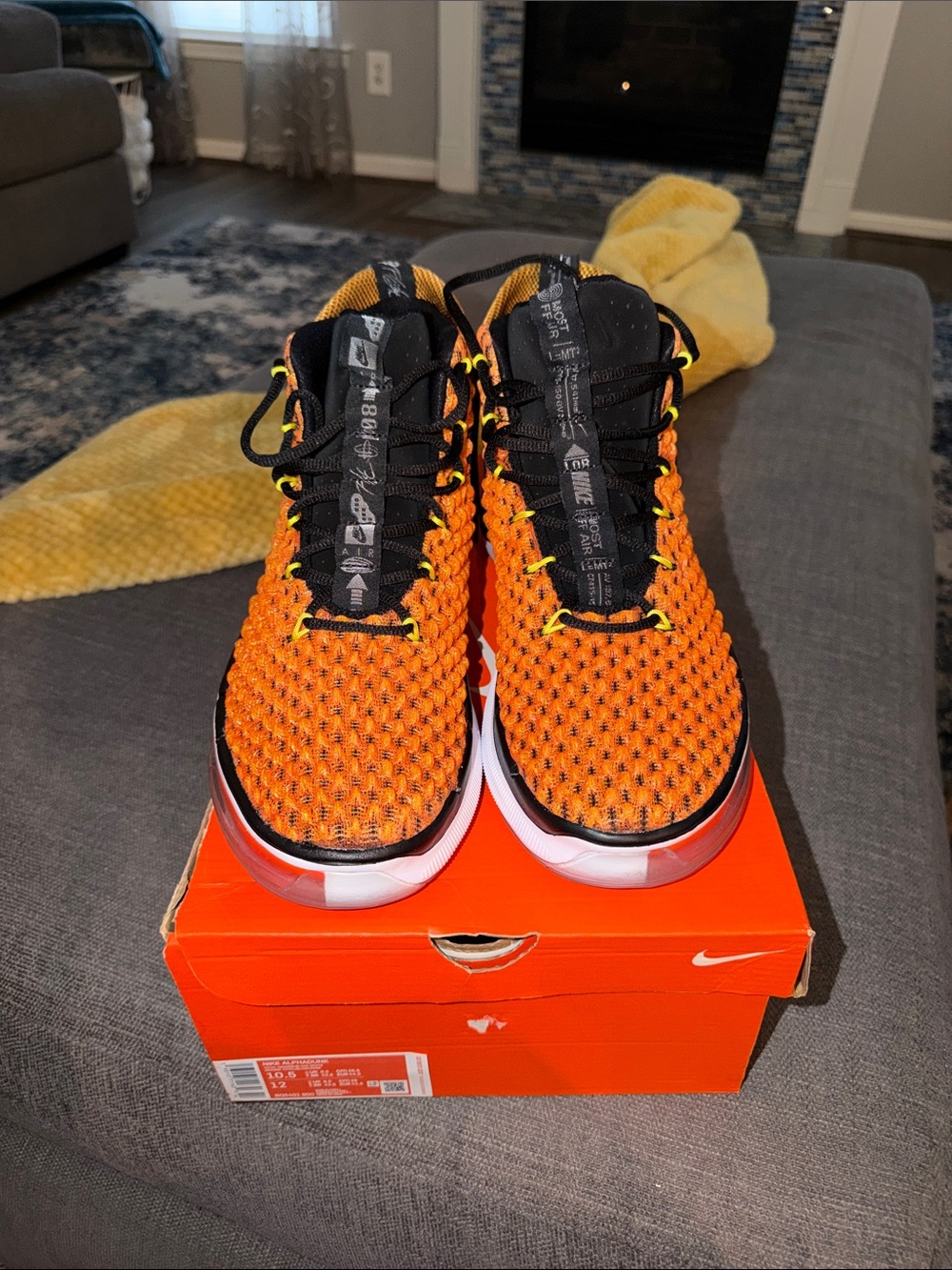 “NEW” Nike Alphadunk Orange/Black Colorway
